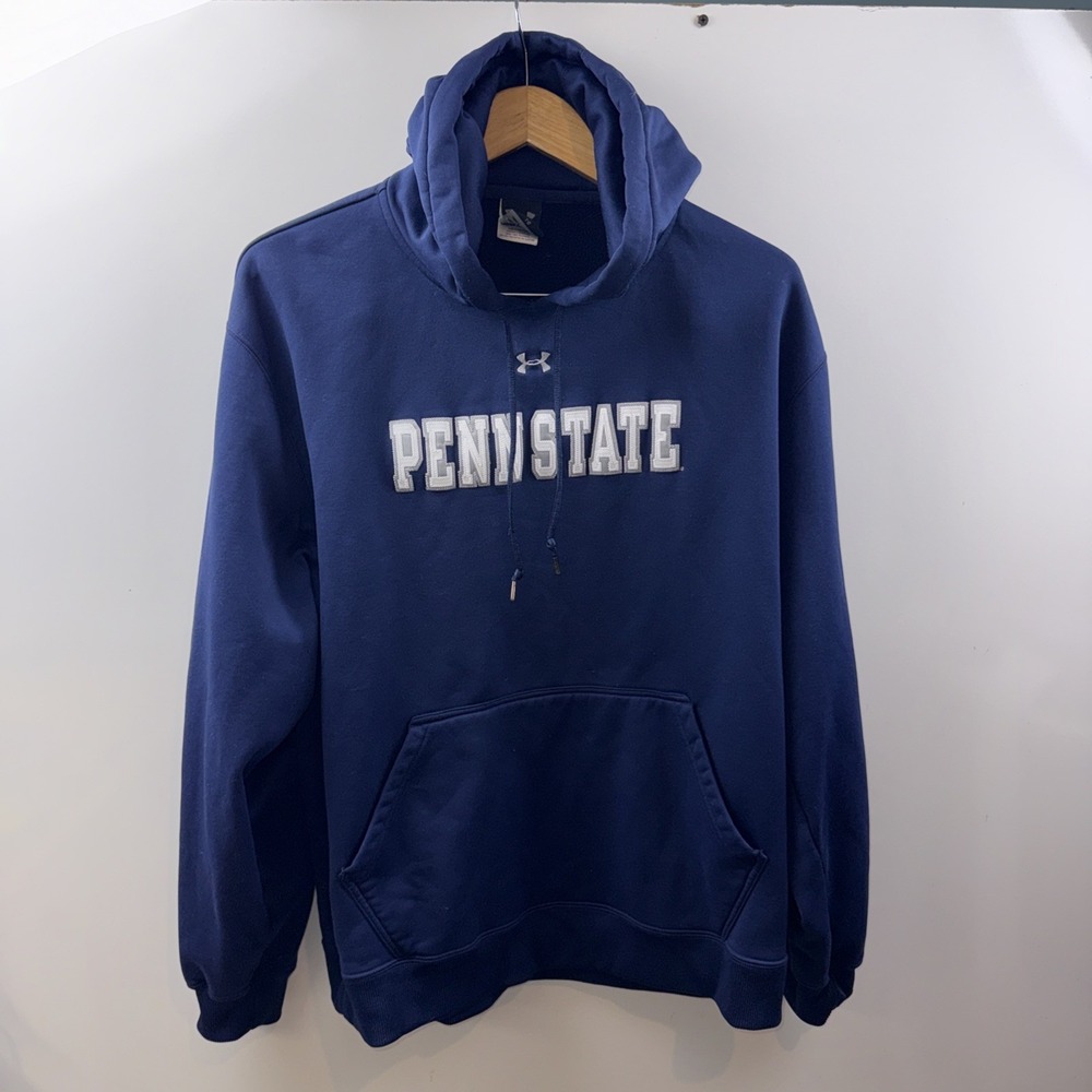Vintage blue under armour Penn State stitched Hoodie size large